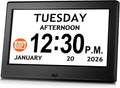 7'' Digital Clock, Dementia Clock by Pastigio