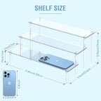 Aredpoook Acrylic Display Risers, 3 Tier Perfume Organizer Stand, Large Shelf - Image 2