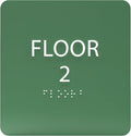 Spruce ADA Floor 2 Sign with Braille – Made from Durable Acrylic and Ready to by ADACentralSigns