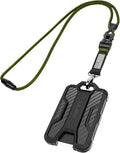 LIUGX Badge Holder with Heavy Duty Breakaway Lanyard, Carbon Fiber-Texture by LIUGX