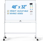 Large Dry-Erase Rolling Magnetic Whiteboard by TSJOFFICE