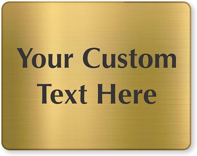 SmartSign Custom Brass Sign by SmartSign