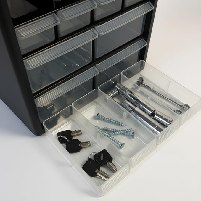Homak 12-Drawer Parts Organizer, HA01012001 - Image 4