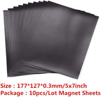10 Pack Sturdy Clear Plastic Envelope Storage Pockets & 10Pack Rubber Soft - Image 3