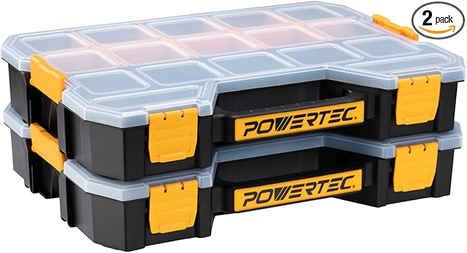 POWERTEC Stackable Tool Box Organizer by POWERTEC