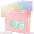 SortRax Plastic High Capacity Hanging File Folders, Pastel Colors, Heavy Duty by SortRax