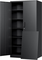 yizosh metal storage cabinet with lock - 72", main product view