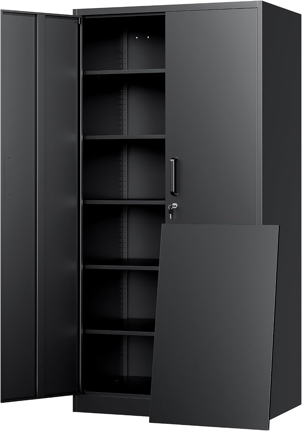 yizosh metal storage cabinet with lock - 72", main product view