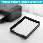 AZFUNN Letter-Size Tray Desk Letter Tray Paper Tray, Sturdy Heavy-Duty Plastic - Image 3