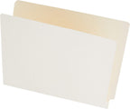 Smead Shelf-Master® End Tab File Folders, 100 Count, Manila, Reinforced Straight-Cut Tabs, Letter Size (24110) and Smead Self-Adhesive Fastener, 2" Capacity, Brown, 100 per Box (68220)