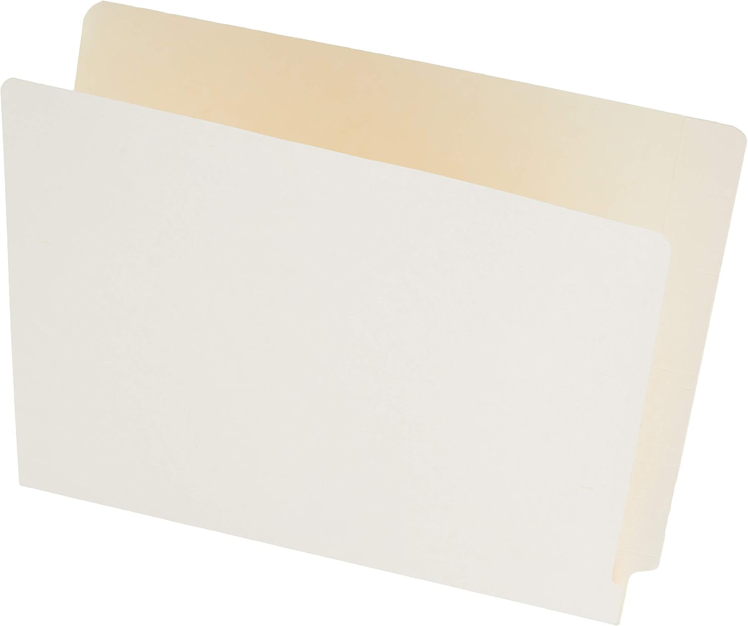 Smead Shelf-Master® End Tab File Folders, 100 Count, Manila, Reinforced Straight-Cut Tabs, Letter Size (24110) and Smead Self-Adhesive Fastener, 2" Capacity, Brown, 100 per Box (68220)