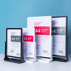 ECKEK ABS Plastic Sign Holder, Menu Displays T Shape Sign Stand, Rotating - Image 3