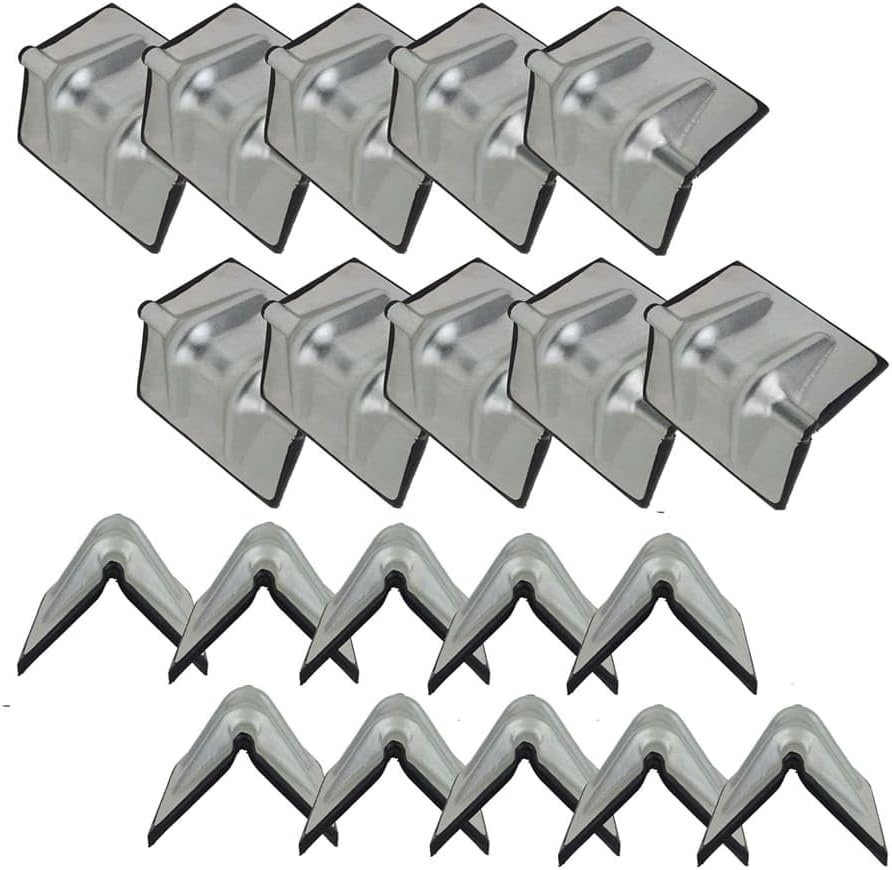 Mytee Products (20 Pack) Steel Corner/Edge Protector 4" - w/Rubber Flatbed Tow Truck Trailer Winch Strap Haul