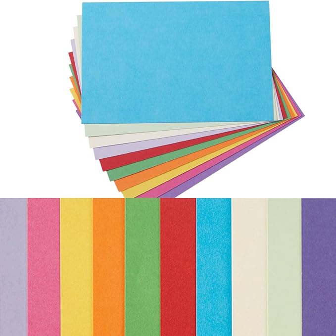 50 Sheets Blank Cardstock Paper 250 GSM Thick Heavy Cards Stock by Topeen