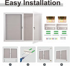 48x36 Inch Lockable Enclosed Bulletin Board, Weather-Resistant Outdoor - Image 5
