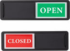 Open Closed Door Sign, Sliding Reversible Door Indicator Sign by AMAZINGSUN