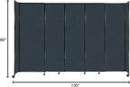 Versare Straightwall Sliding Portable Wall Partition | Freestanding Office - Image 7