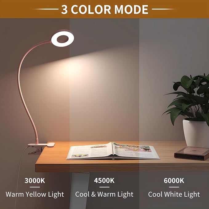 iZELL Desk Lamp, LED Reading Light - Image 2