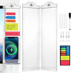 Monitor Memo Boards for Computer, Whole Transparent 2 Pack Multifunction by OSPNIEEK