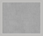 Amanti Art Silver Framed Magnetic Board 23x27 Medium Vision Board by AmantiArt