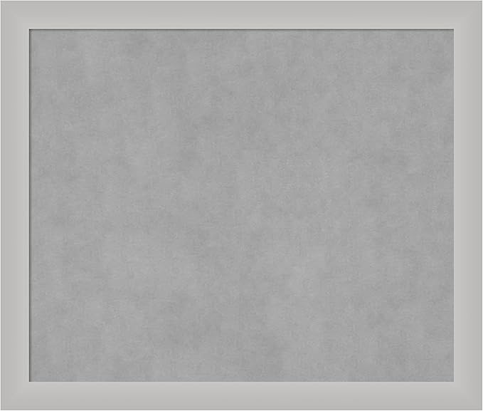 Amanti Art Silver Framed Magnetic Board 23x27 Medium Vision Board by AmantiArt