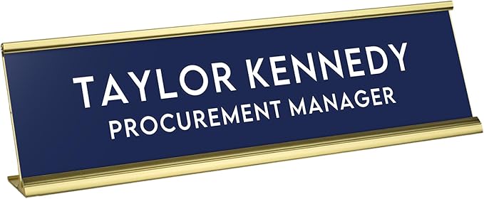Custom Engraved Desk Plate | Personalized by 904Custom