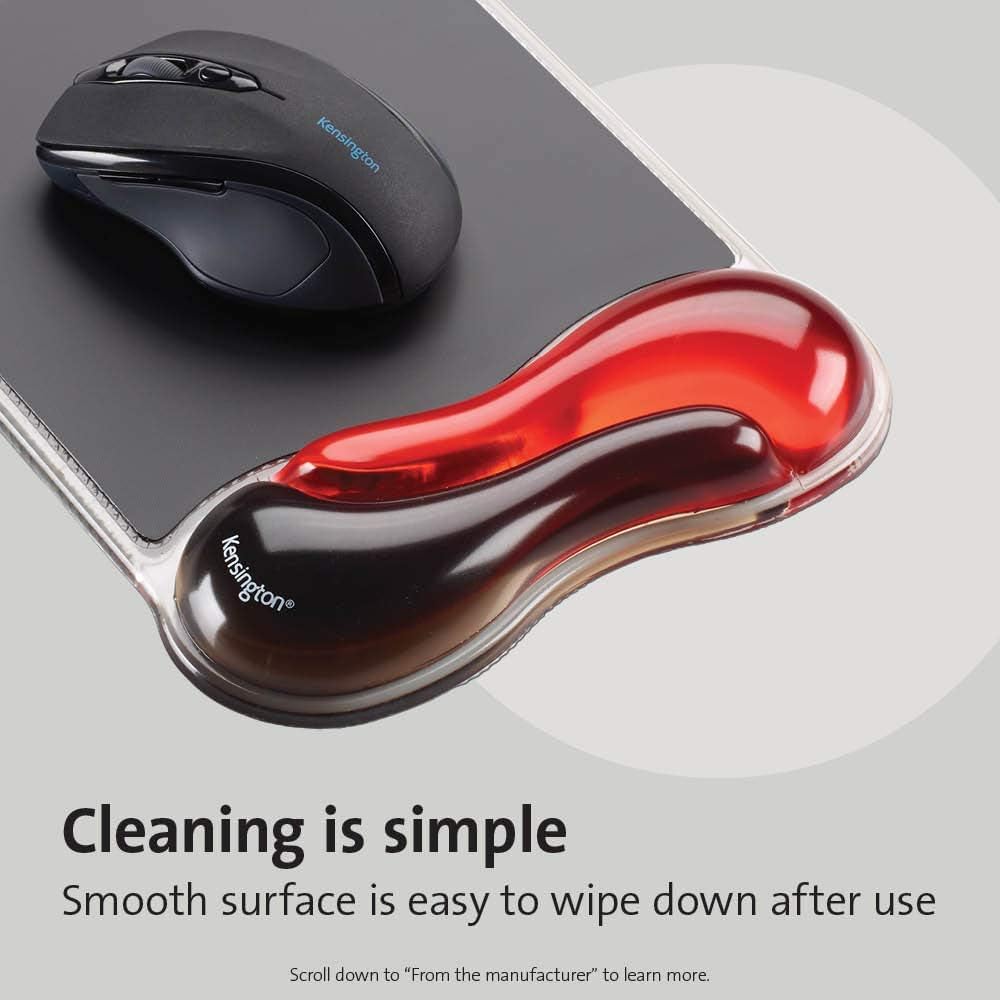 Kensington Duo Gel Mouse & Keyboard Wrist Rest Bundle Set, Ergonomic Keyb...