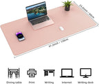 Leather Desk pad Protector, Large Desk mat - Image 2