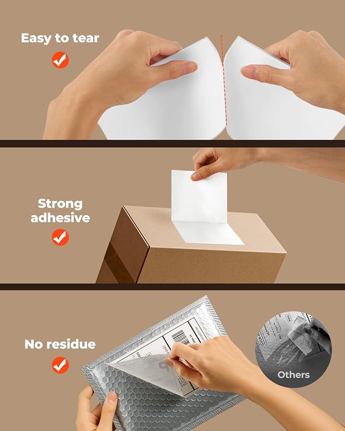MUNBYN 4"x6" Direct Thermal Shipping Labels, Commercial Grade Permanent - Image 5