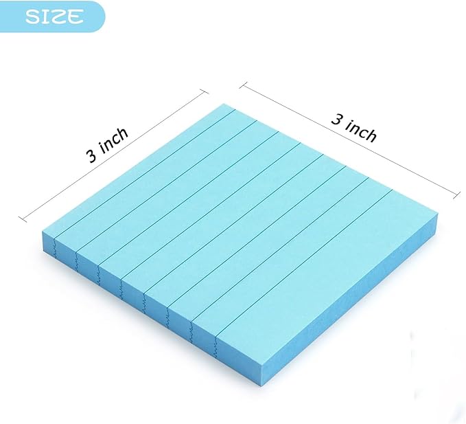 Early Buy Lined Sticky Notes 3x3 Inch, 14 Pads/Pack - Image 2