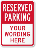 SmartSign 24 x 18 inch Custom “Reserved Parking” Metal Sign by SmartSign