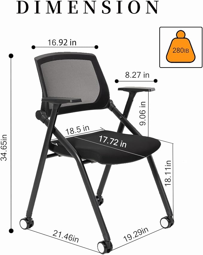 VACYOVKE 8 Pack Executive Office Chairs - Image 3