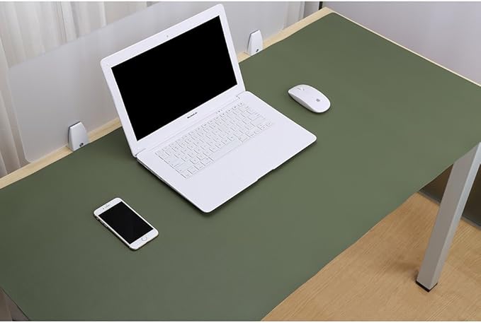 KINGFOM Desk Pad Office Desktop Protecter, PU Leather Desk Mat Blotters - Image 3