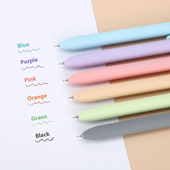 FIOVER Colored Pens, 12 Pack Colorful Gel Pens, Quick-Dry 0.7mm Medium Point - Image 2