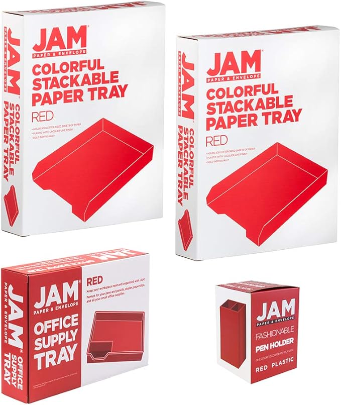 JAM PAPER Stackable Desktop Trays - Image 5