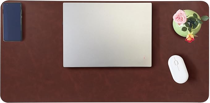 Huicon Faux Leather Desk Mat, 31.5"x15.7" Non-Slip PU Leather Desk Pad by Unknown