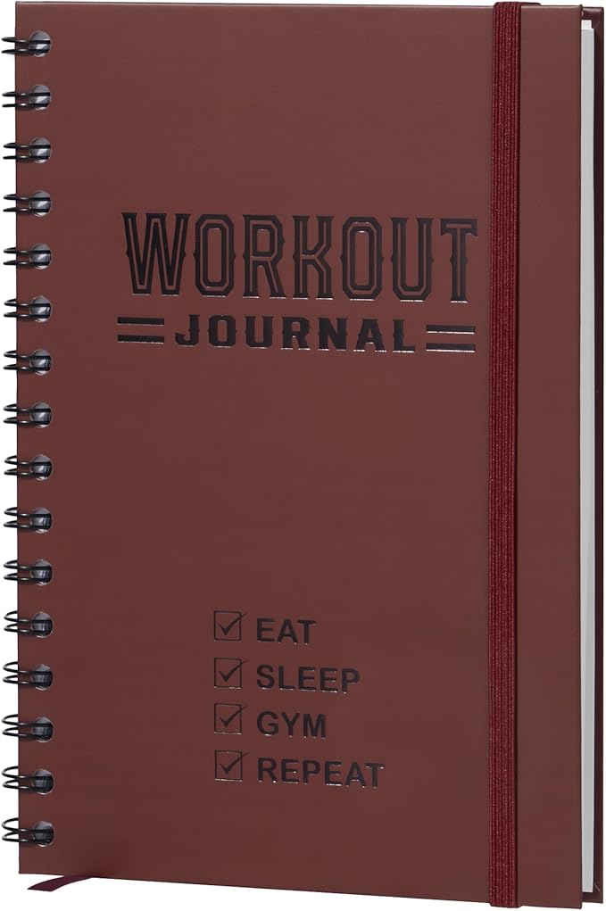 Nextnoid Hardcover Fitness Journal Workout Planner by Nextnoid