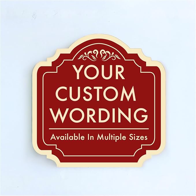 Custom Decorative Outdoor Metal Sign: Personalized Aluminum Design by SpeedyOrders