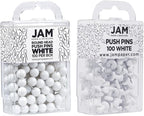 JAM PAPER Colorful Push Pins - Image 2