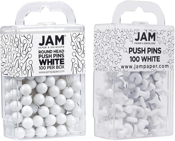 JAM PAPER Colorful Push Pins - Image 2