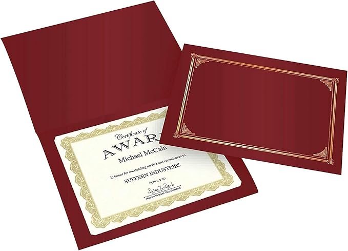 Geographics 45333 Certificate/Document Cover, 12 1/2 x 9 3/4 - Image 2