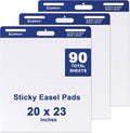 Comix Sticky Easel Pad, Large 20 x 23 Inches Flip Chart Paper by Comix