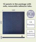 DECORITA Blue Felt Bulletin Board 47"x35" | Large Cork Bulletin Board - Image 4