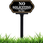 No Soliciting Sign for House by DXSIGN