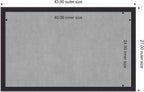 Amanti Art Black Framed Magnetic Board 27x43 Large Vision Board - Image 2