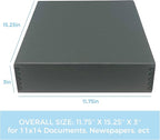 Lineco Museum Archival Storage Box, 11.75x15.25x3 in. Drop Front Design. - Image 2