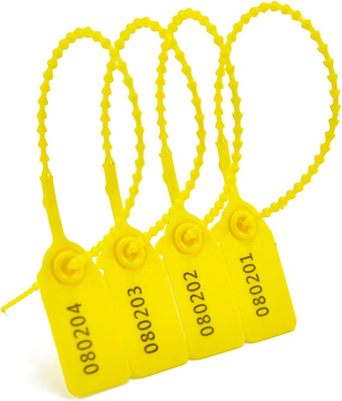 1000Pcs Plastic Tamper Shipping Seals Pull-Tite Security Seal Signage Numbered by Rasunkae