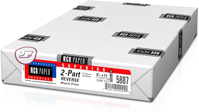 NextDayLabels - Superior Carbon-less NCR, Pre Collated Paper, 500 Sheets Per by NextDayLabels