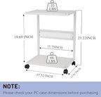 Bfttlity PC Stand Computer Tower Stand 2-Tier Metal CPU Holder - Image 2