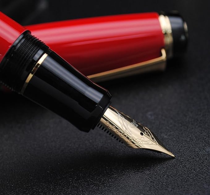 xixixiaozhu Metal Big Fountain Pen Set Medium Nib 0.7mm, Includes Ink Refill - Image 8